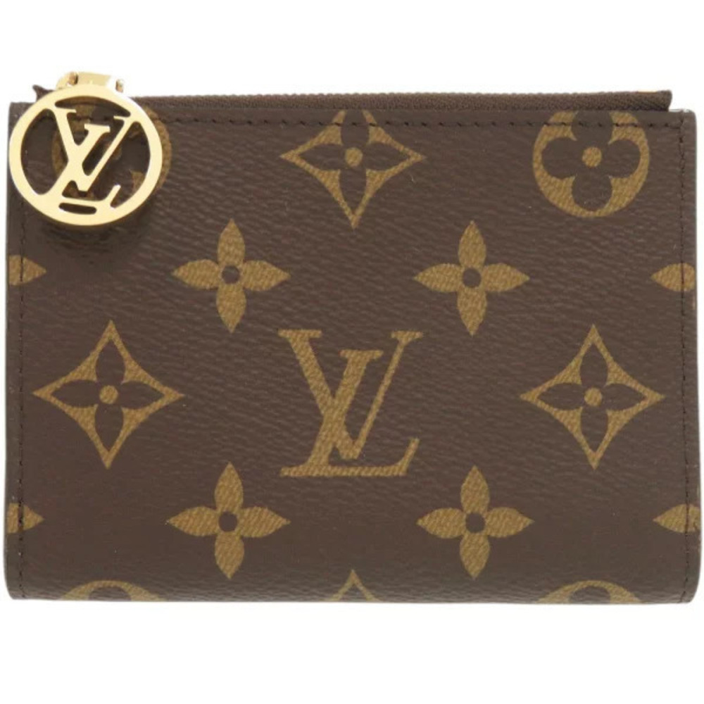 Louis Vuitton Portefeuille Lisa Blue Olympe Monogram Bi fold Wallet LV